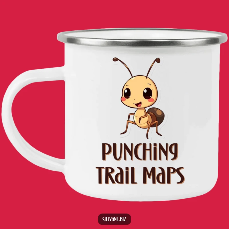 Funny Ant Hole Punch Camp Mug: Organize Your S'mores Supplies