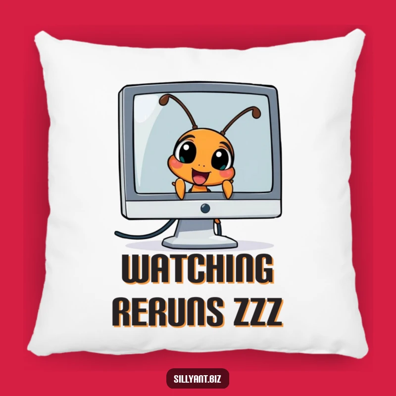 Funny Ant Peeking Pillow: Comfy Cushion with a Desktop Pal