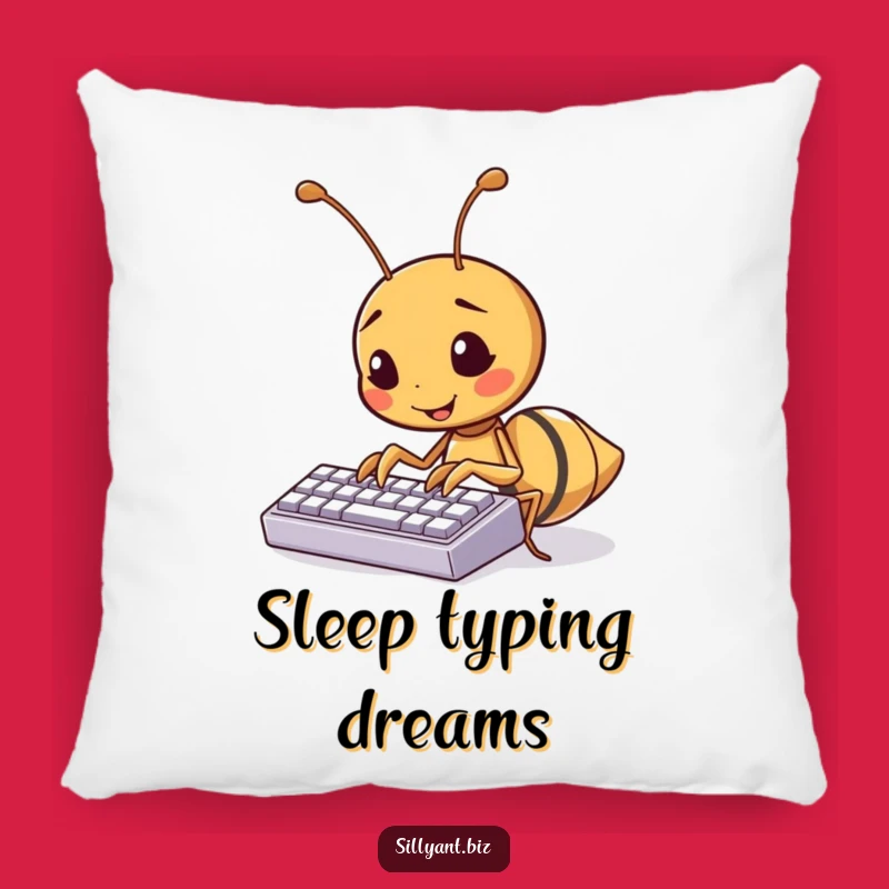 Cute Kawaii Ant Typing Pillow: Soft and Funny Cushion for Desk Lovers