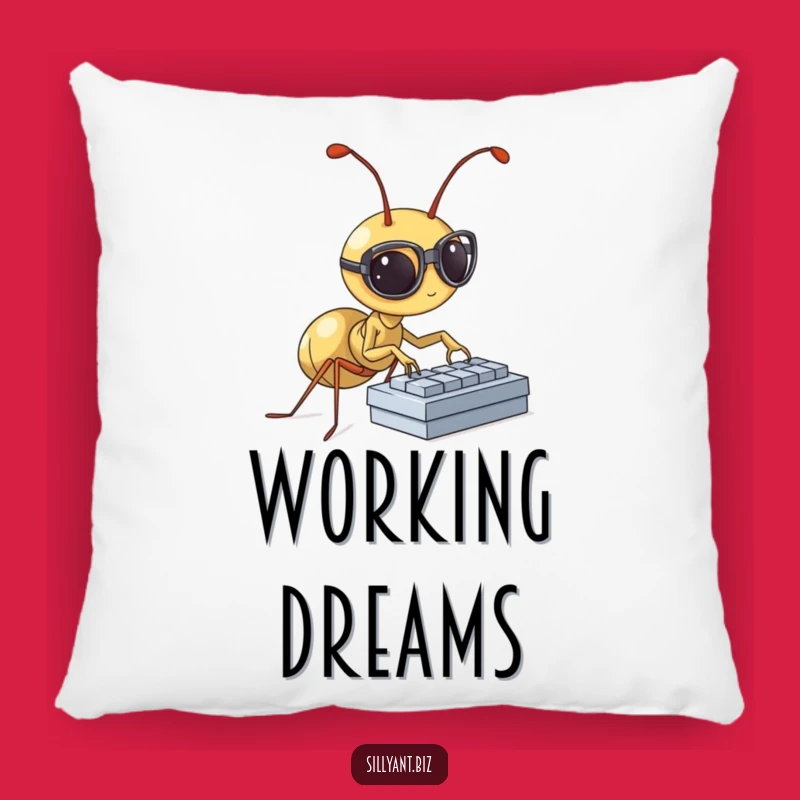Cozy Ant Workspace Pillow: Comfort for the Busy Bee, Adorable Funny Gift