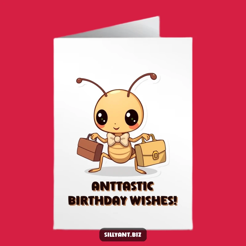 Free Printable Birthday Card: Dapper Ant Boss - Hilarious DIY Downloadable Business Gift!