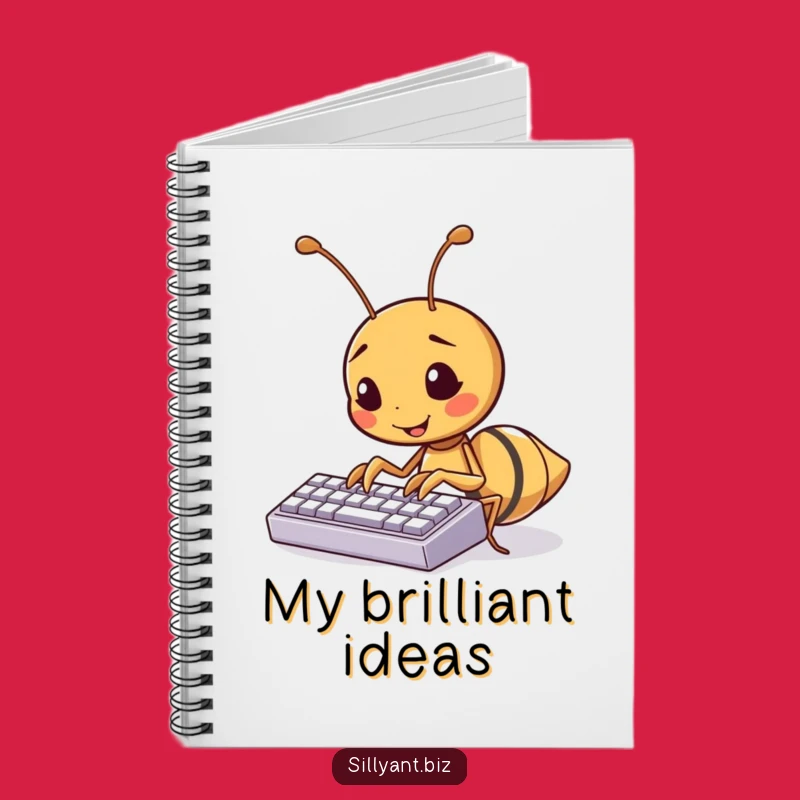 Funny Kawaii Ant Typing Notebook: Hilarious Journal for Tech Brainstorms
