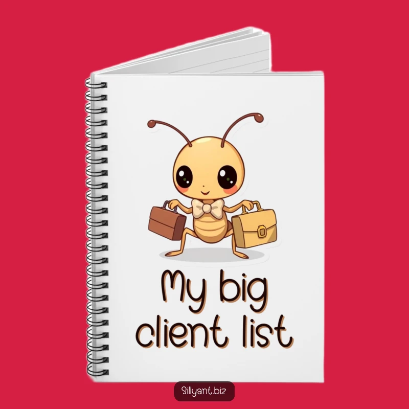 Funny Kawaii Ant Executive Notebook: Hilarious Journal for Business Ideas