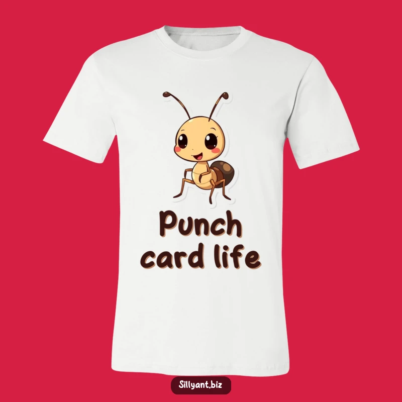 Funny Ant Hole Punch T-Shirt: Office Humor for the Detail-Oriented