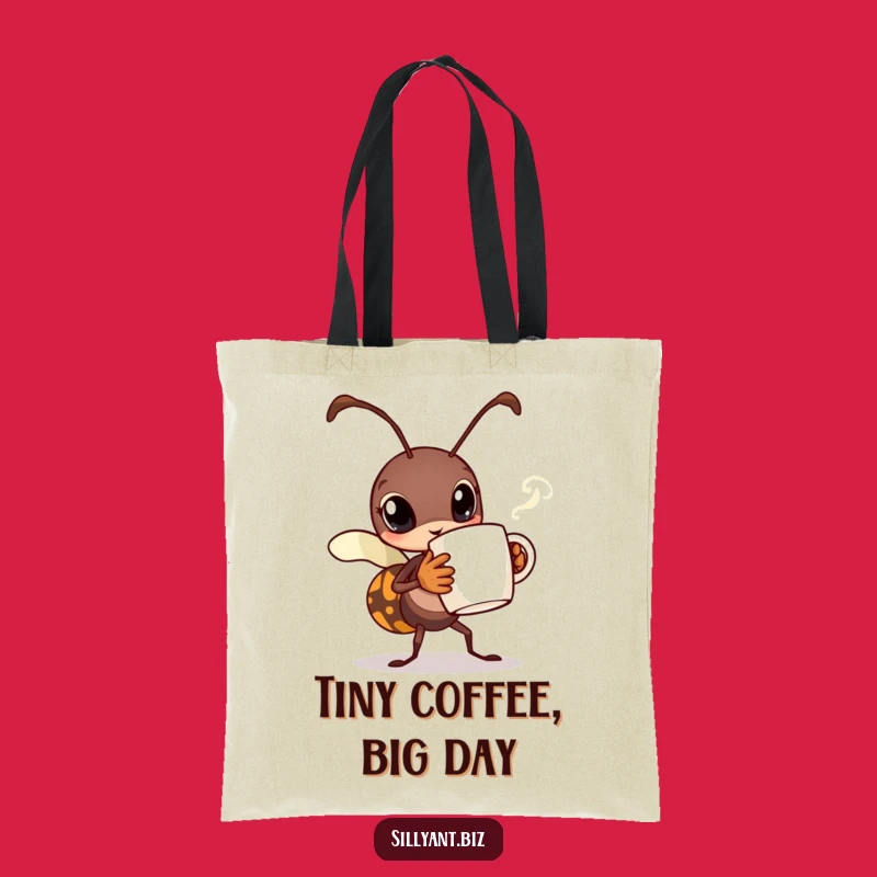 Funny Busy Ant Coffee Tote Bag: Carry Your Essentials with Caffeine